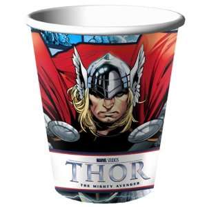  Thor The Mighty Avenger 9 oz. Paper Cups (8) Party 