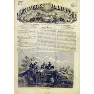  En Route Fine Art Travellers Donkey Bridge Print 1859 