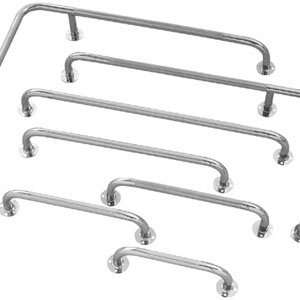   Safety Left angle chrome plated steel grab bar: Health & Personal Care