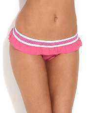   (Pink) Kelly Brook Spot Contrast Bikini Brief  233752776  New Look