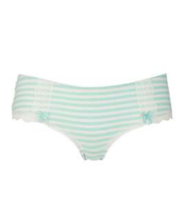 Mint Green (Green) Green and White Striped Briefs  219667937  New 