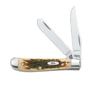  New Case Cutlery 6207 Stainless Steel Amber Mini Trapper 
