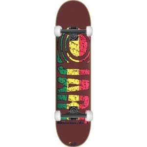  Jart Rasta Logo Complete Skateboard   7.75 Brown w/Mini 