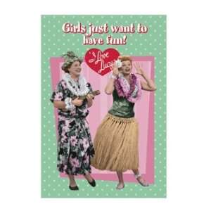  I Love Lucy Girls Just Want To Tin Sign *SALE*: Sports 