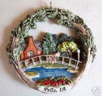 NEW Pella Iowa CENTRAL COLLEGE Handpainted Ornament NEW  