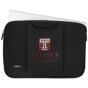 NCAA Temple Owls Black 15 Laptop Breathe Sleeve  Sports 