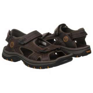 Mens Timberland Chocorua Leather Sandal Dark Brown Shoes 