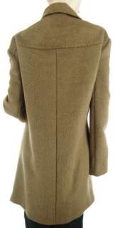 JONES NEW YORK Camel ROOT Wool ALPACA Blend Womens Short Coat Trench 