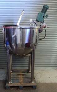 CHEMICAL TANK WITH MIXING MOTOR 250 GAL STAINLESS STEEL  