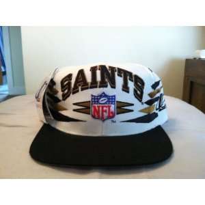  New Orleans Saints Vintage White Spike Snapback Hat 