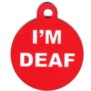  Round Im Deaf Pet Tags Direct Id Tag for Dogs & Cats: Pet 