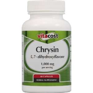   Chrysin 5,7   Dihydroxyflavone    1,000 mg per serving   60 Capsules