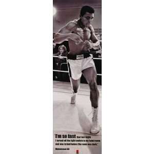  Muhammad Ali (Im So Fast, Quote) Sports Poster Print 