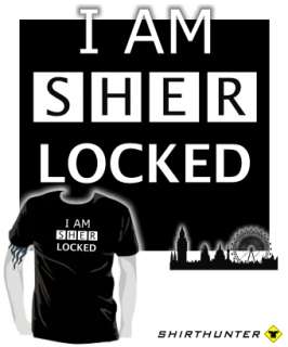 Shirt * I AM SHER LOCKED * Sherlock Holmes sherlocked movie tv kult 