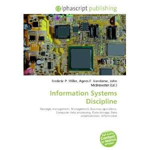  Information Systems Discipline (9786132728586) Books