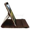 Brown Leopard 360 Degree Swivel Stand Leather Case Cover For iPad 2 
