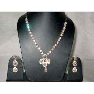   Stone Pendant Necklace Set with Earrings Fashion Jewelry Jewelry