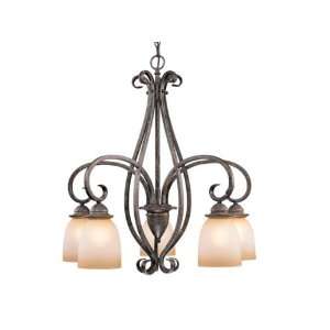   Bronze Mont Blanc Tuscan Five Light Down Lighting Chandelier from
