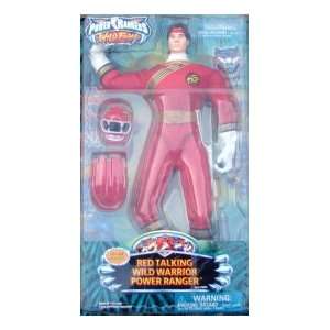  12 Red Talking Wild Warrior Power Ranger Action Figure 