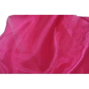  Fuchsia Mirror Organza 100% Polyester 60 Wide Fabric By 