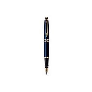  Waterman Expert Smart Blue Gold Trim Fountain Pen Medium 