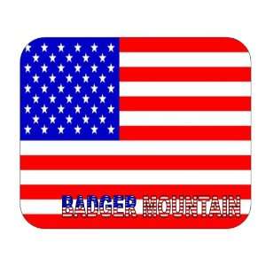  US Flag   Badger Mountain, Oregon (OR) Mouse Pad 
