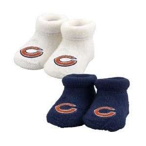  Chicago Bears Navy Blue & White Infant 2 Pack Bootie Set 