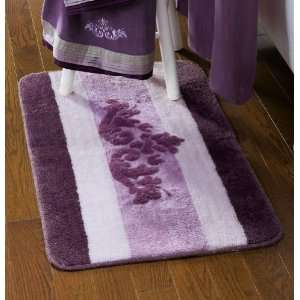  Winter Blush Shades Of Purple Scroll Bathroom Rug By 