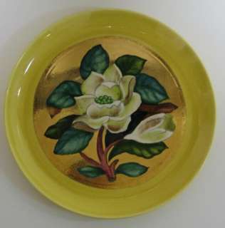 Beautiful Cockcroft Hand Painted Art Pottery Plate with Lots of Gold 