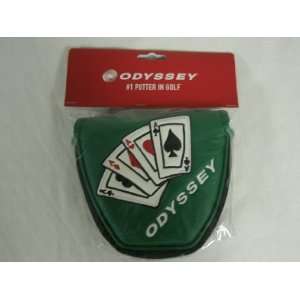  Odyssey Vegas Putter Headcover Mallet 2ball Green Magnetic 