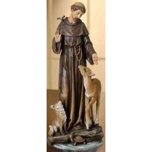 14 Josephs Studio Renaissance St. Francis with Deer Religious Figure