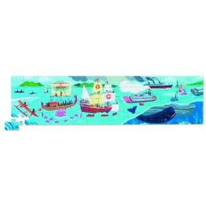 First History Puzzle The History of Boats, 60 Piece Puzzle  Toys 
