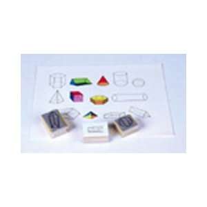  Three Dimensional Geometric Stamps, Set of 13; no. CE 788 