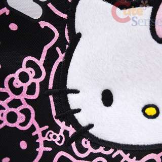   Hello Kitty Mini Purse Hand Bag Black Pink Glittering Face  