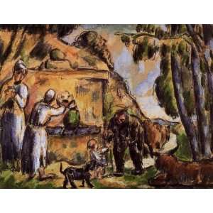  Oil Painting The Fountain Paul Cezanne Hand Painted Art 