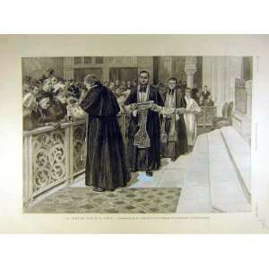  1896 Sainte Paris Ceremony Passion Notre Dame Print
