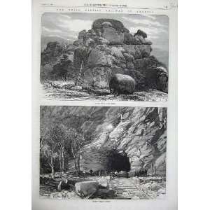  1869 Pacific Railway America Skull Rock Weber Tunnel