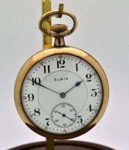 Antique 1904 Elgin Model 270 21J Railroad Grade Pocket Watch Keeps 