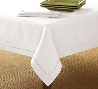   Hemstitch Design Tablecloth 38 56 Square   23 Colors New  