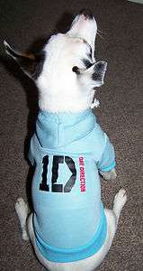 New One Direction Dog Hoodie Hooded Top Sweatshirt Size Large & XL 