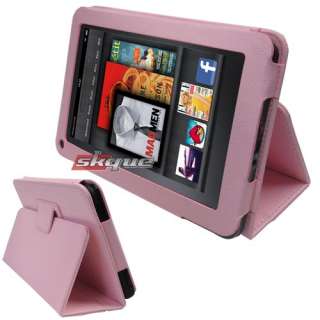 Pink Ultra Leather Case Cover Bag Stand Jacket Pouch for  Kindle 