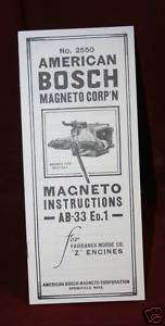 American Bosch Magneto Corporation Manual hit & miss  