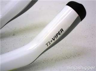 Profile Design T1+ Viper Aerobars   Carbon   White   T1 Plus Tri Bar 