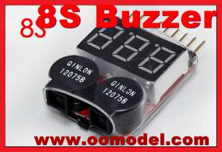 8S RC Battery Tester checker Low Voltage Buzzer Alarm  