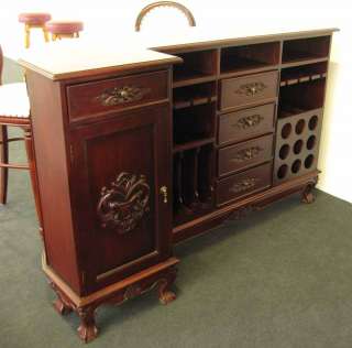 Schreibtisch Herrenzimmer Sekretär massiv Holz Büro  