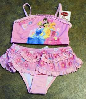 New Disney Store PRINCESS BELLE Swimsuit Tankini 2/3  
