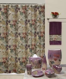   Contemporary Floral Bath Accessories Bathroom Collection ~ Choice