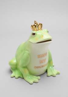 JUICY COUTURE Frog Prince Ceramic Bank in Multi  