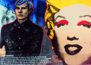 RINGO   Steve Kaufman SAK   Warhol and Marilyn (Blue)  