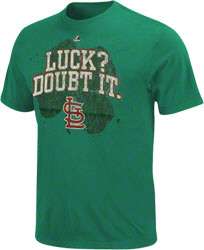 St. Louis Cardinals Kelly Green Four Leaf Luck T Shirt 